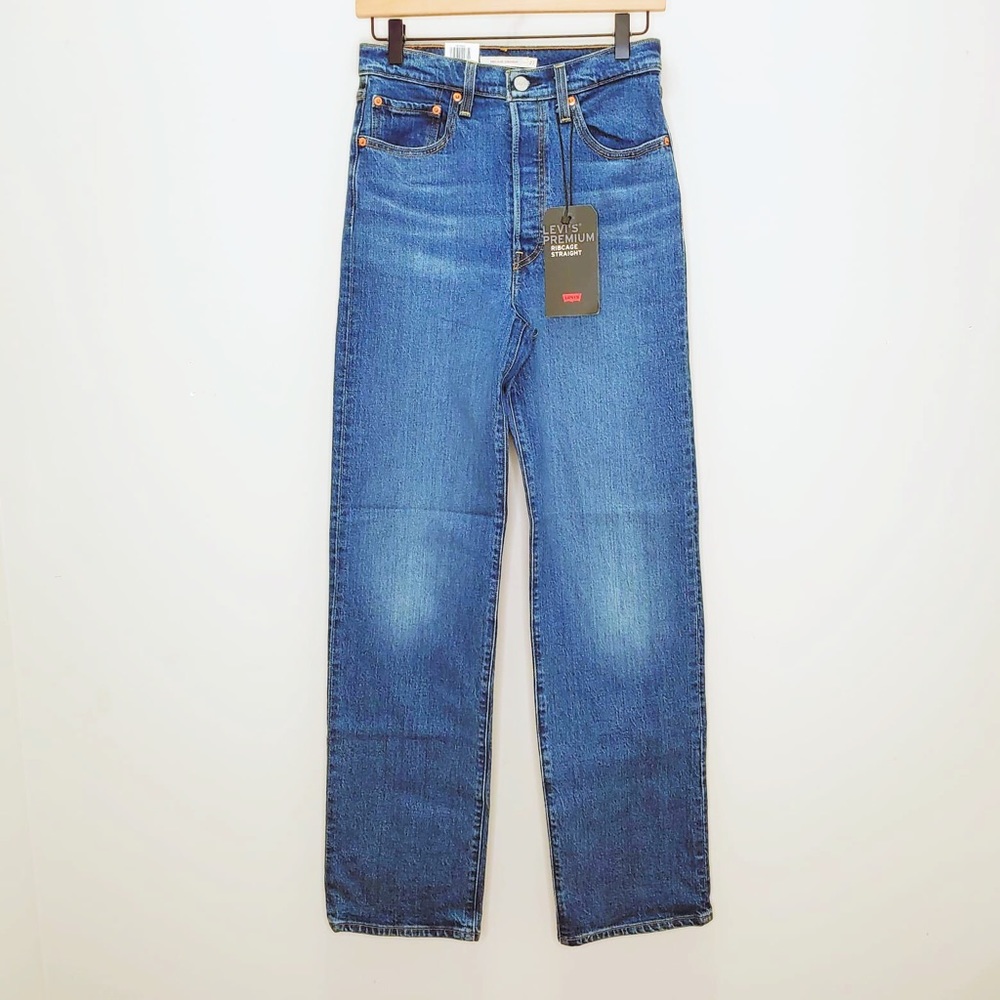 Levi’s Premium Ribcage Straight Jeans NWT - Picture 3 of 6